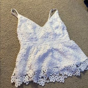 Lace crop top